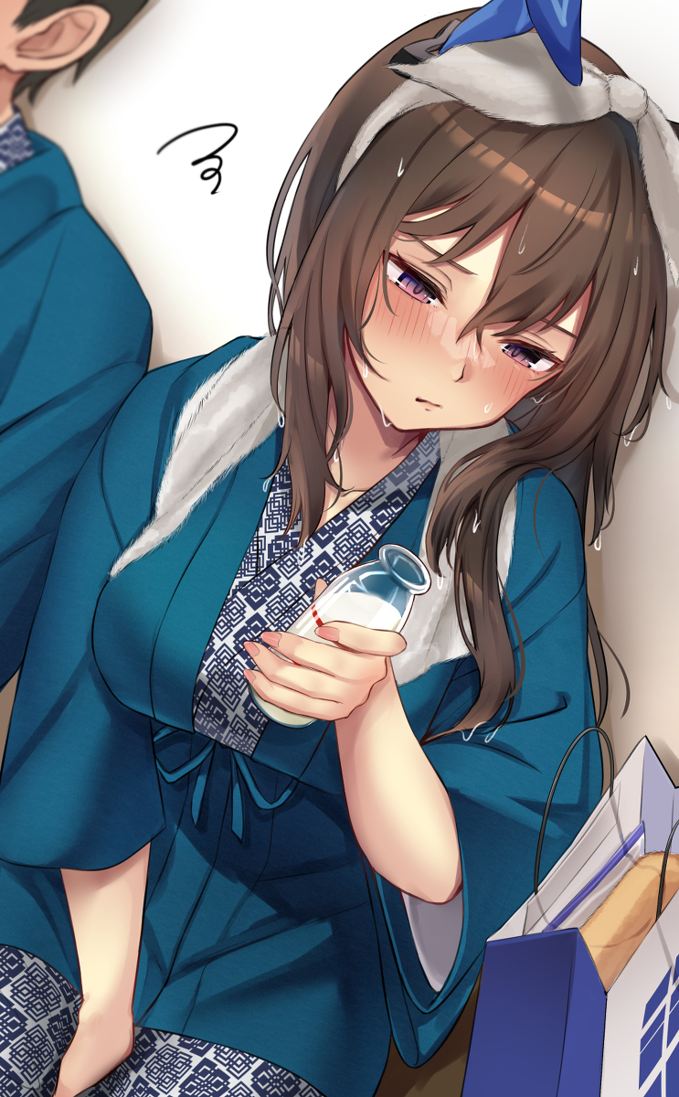 This is a pixiv picture whose title is この後同じ布団で寝るのかしら.
