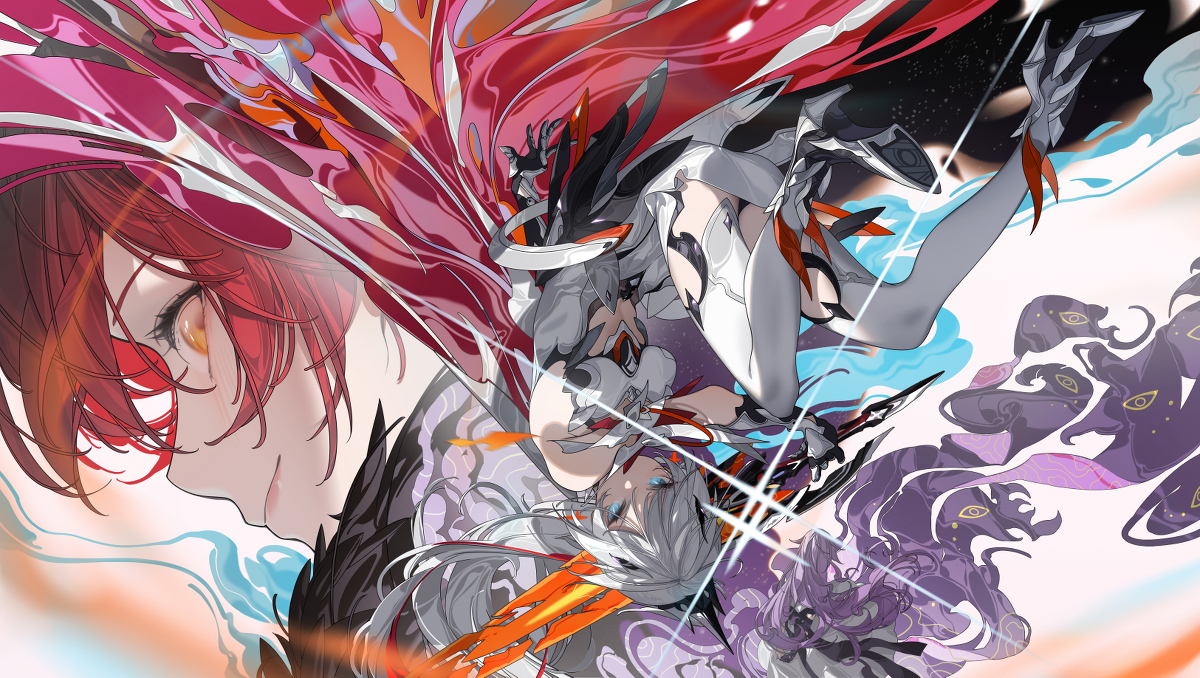 This is a pixiv picture whose title is Himeko & Kiana & Sirin.