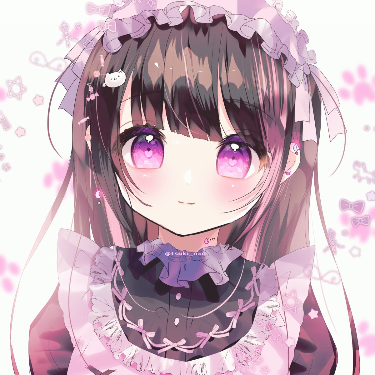 This is a pixiv picture whose title is きゅるん🎀.