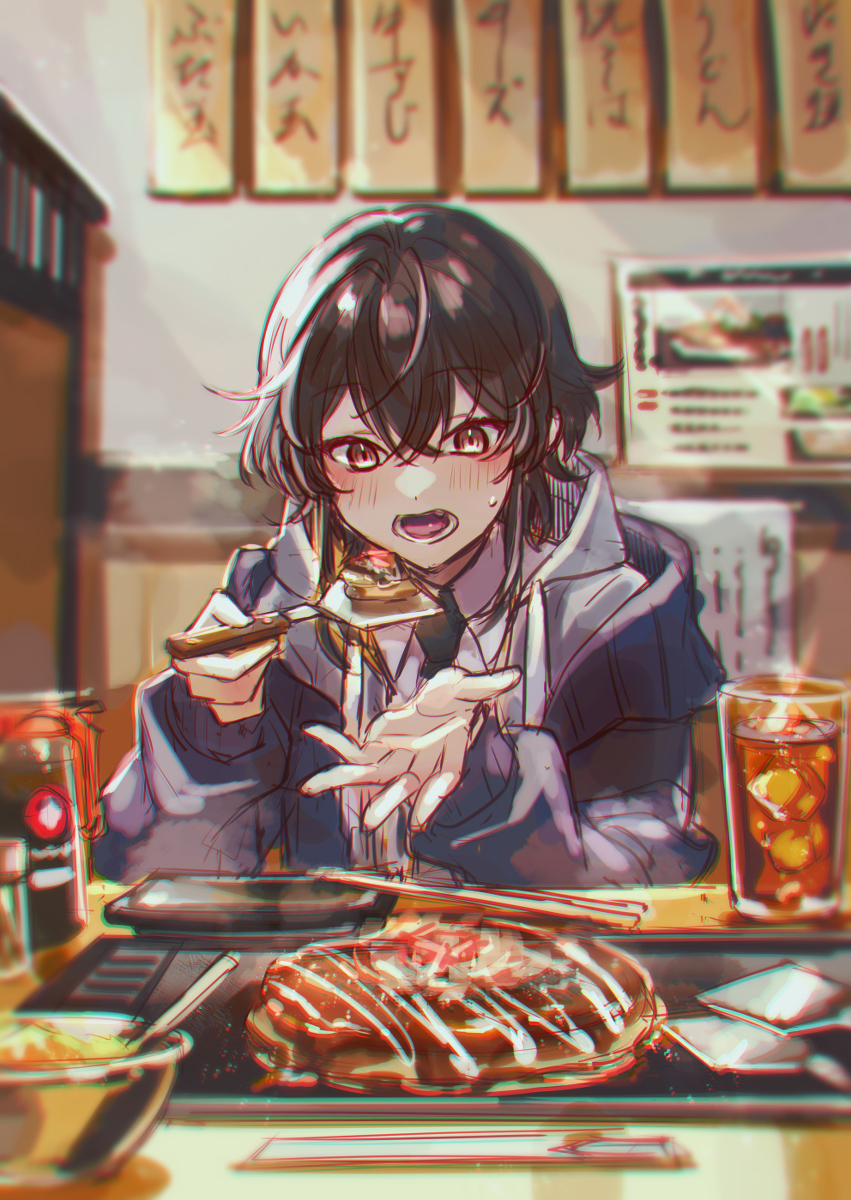 This is a pixiv picture whose title is お好み焼き.
