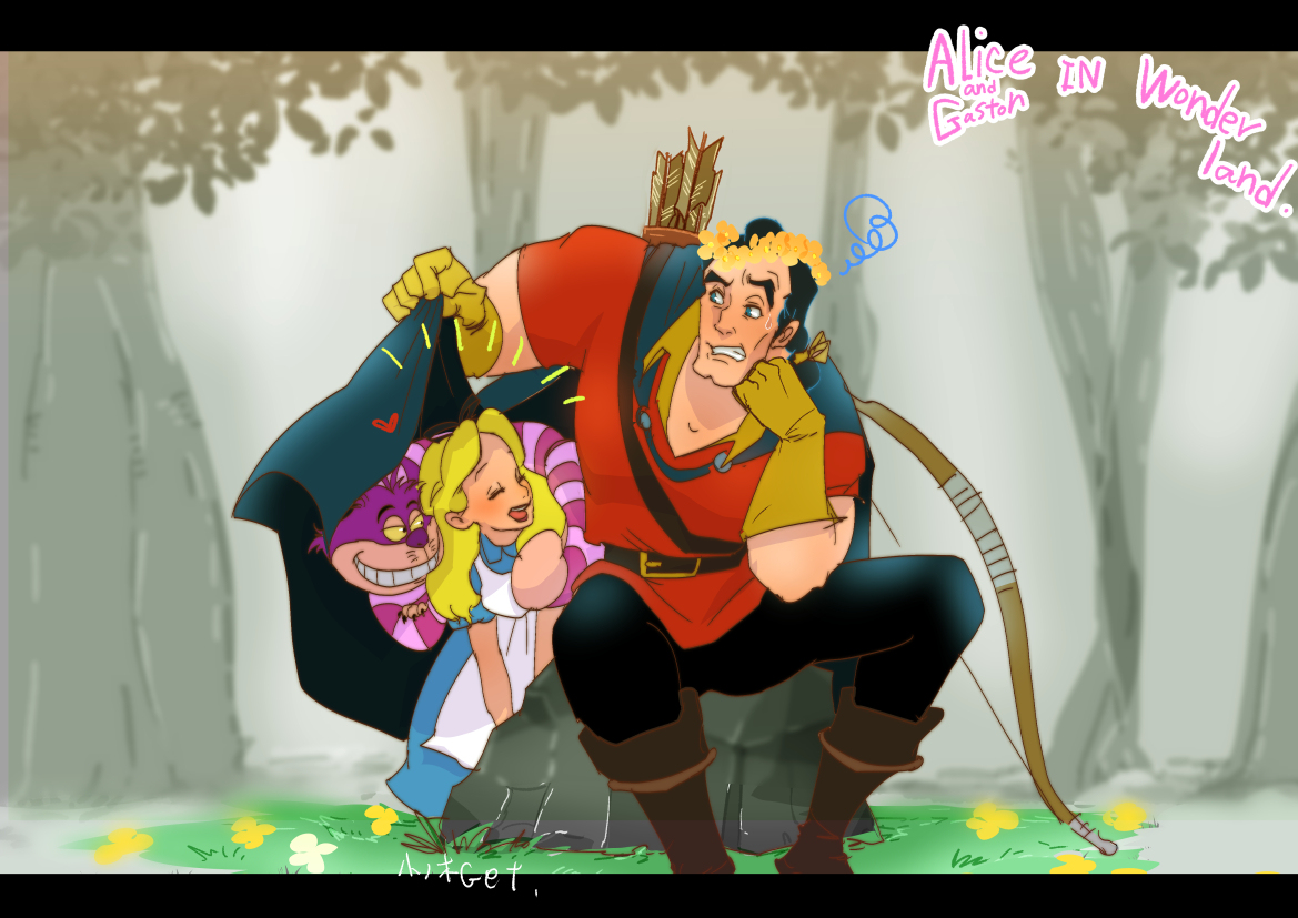 This is a pixiv picture whose title is ふしぎの国のアリス＋ガストン.