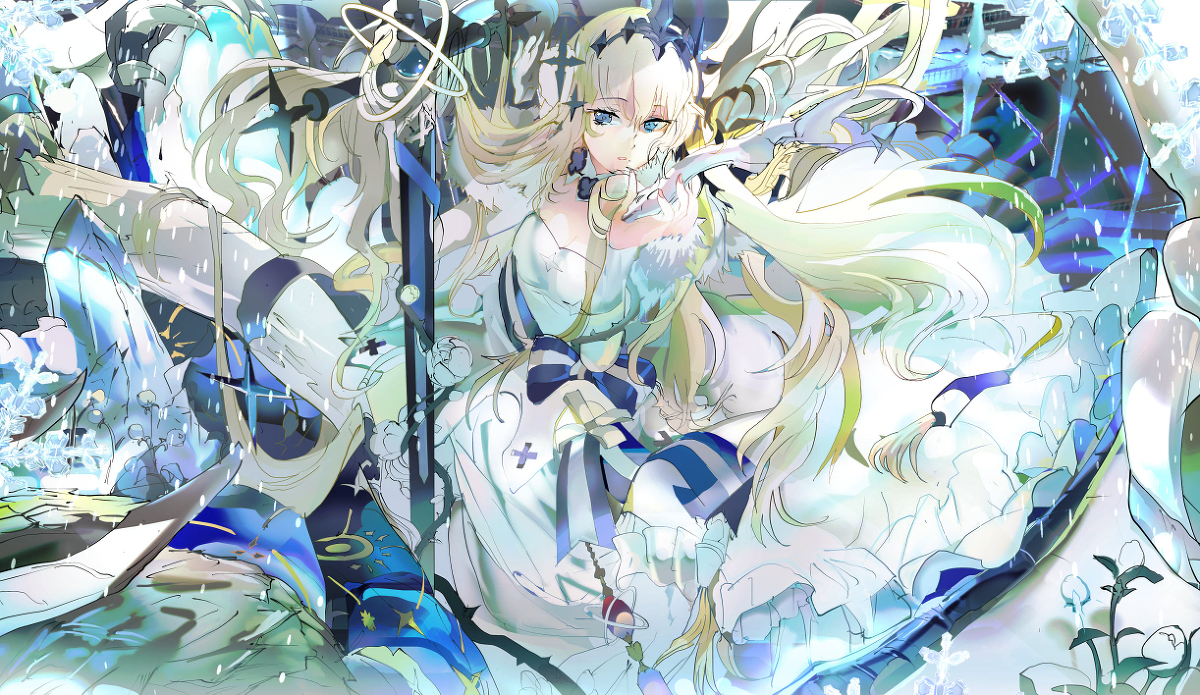 This is a pixiv picture whose title is 白き光射す.