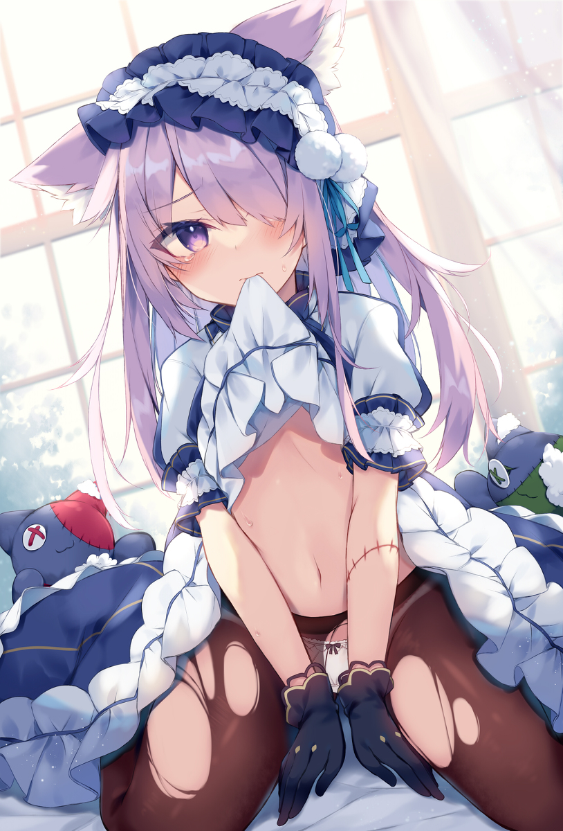 This is a pixiv picture whose title is 「あの・・・こうすれば良いんでしょうか」.