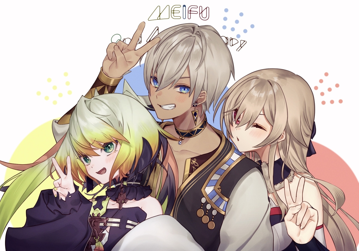 This is a pixiv picture whose title is 2nd Anniversary！.