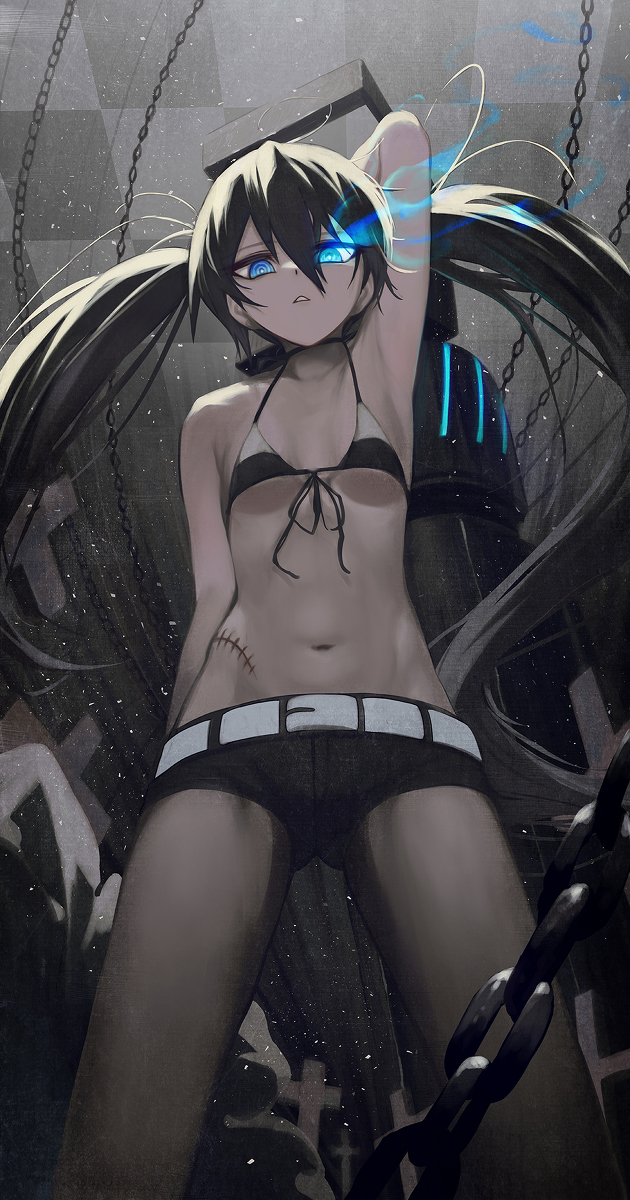 This is a pixiv picture whose title is 79日目、ブラック★ロックシューター.