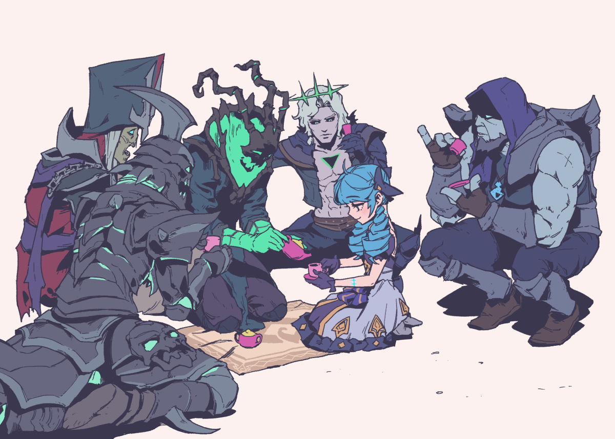 This is a pixiv picture whose title is Tea Party.