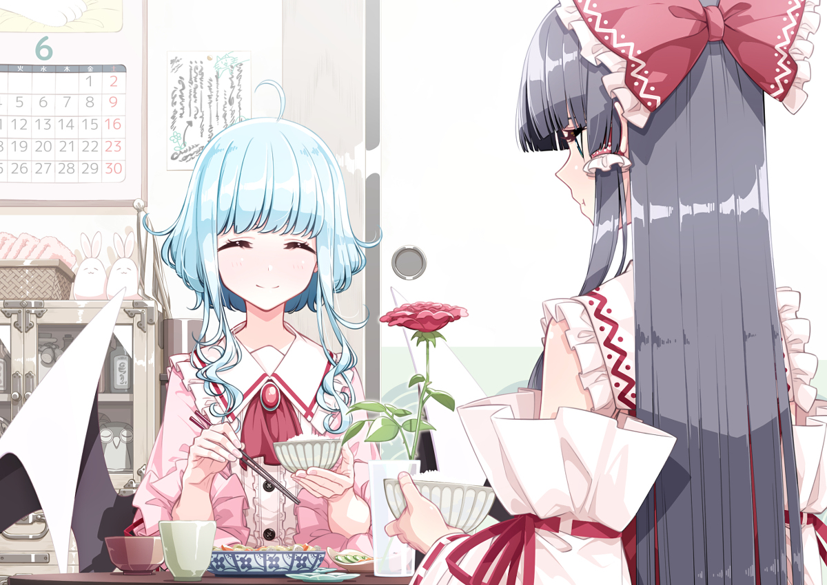 This is a pixiv picture whose title is 食卓.