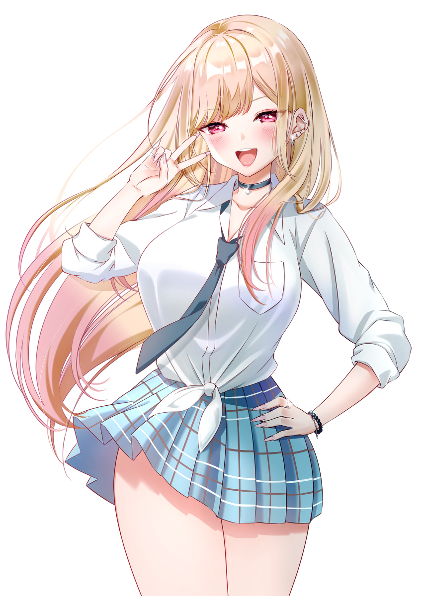 This is a pixiv picture whose title is ピース.