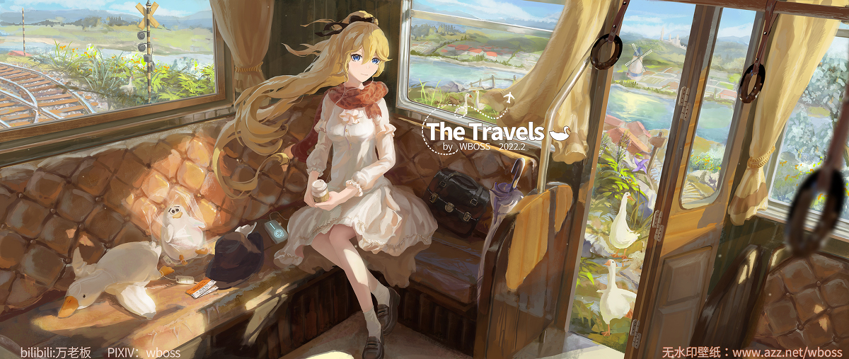 This is a pixiv picture whose title is Leisure time|旅途的闲暇.