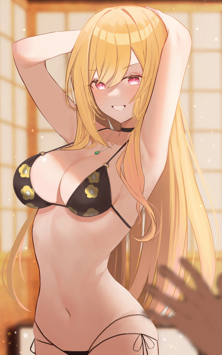 This is a pixiv picture whose title is 喜多川海夢.