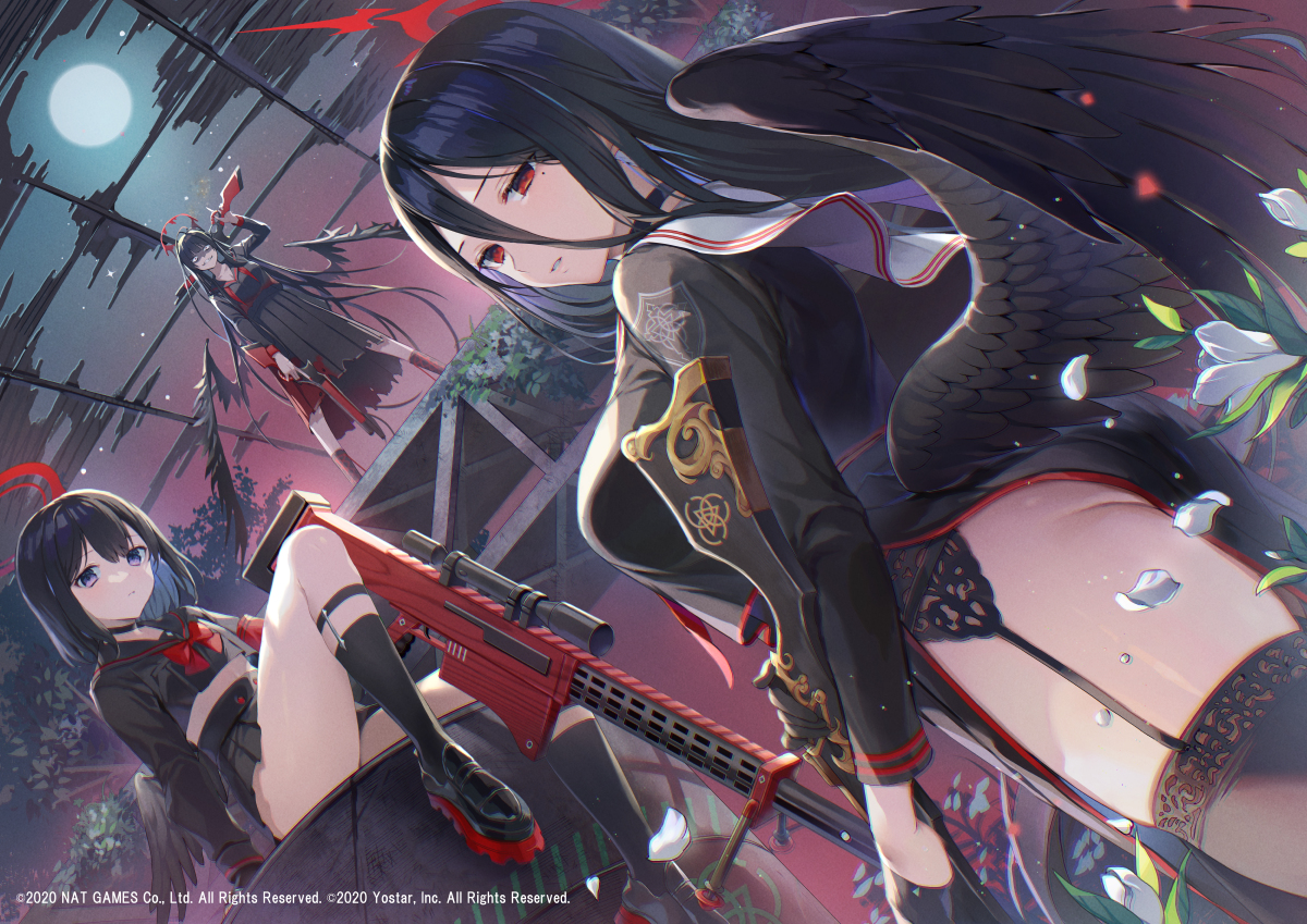 This is a pixiv picture whose title is 【告知】ブルーアーカイブ1周年記念.