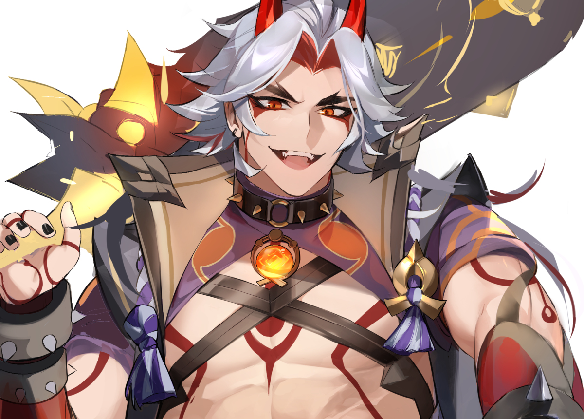 This is a pixiv picture whose title is 荒瀧一斗.