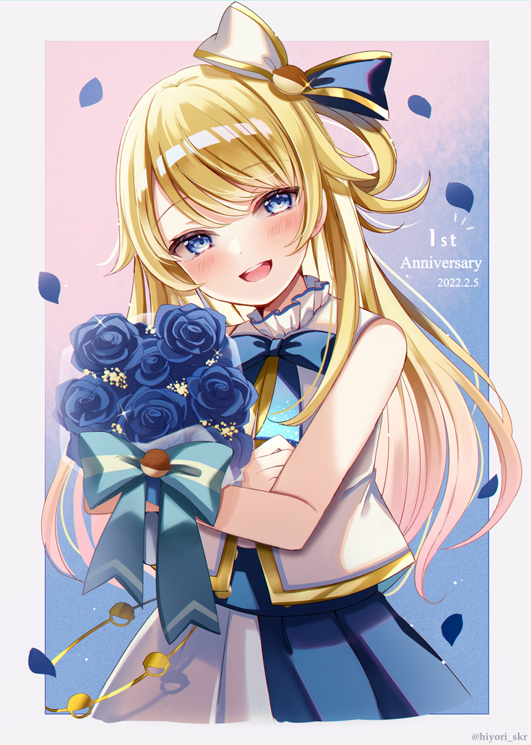 This is a pixiv picture whose title is 1st Anniversary🔔.