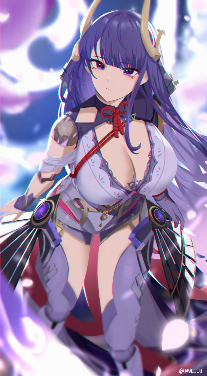 This is a pixiv picture whose title is Raiden Shogun.