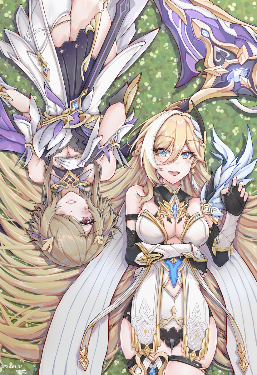 This is a pixiv picture whose title is 天元骑英&缭乱星棘.