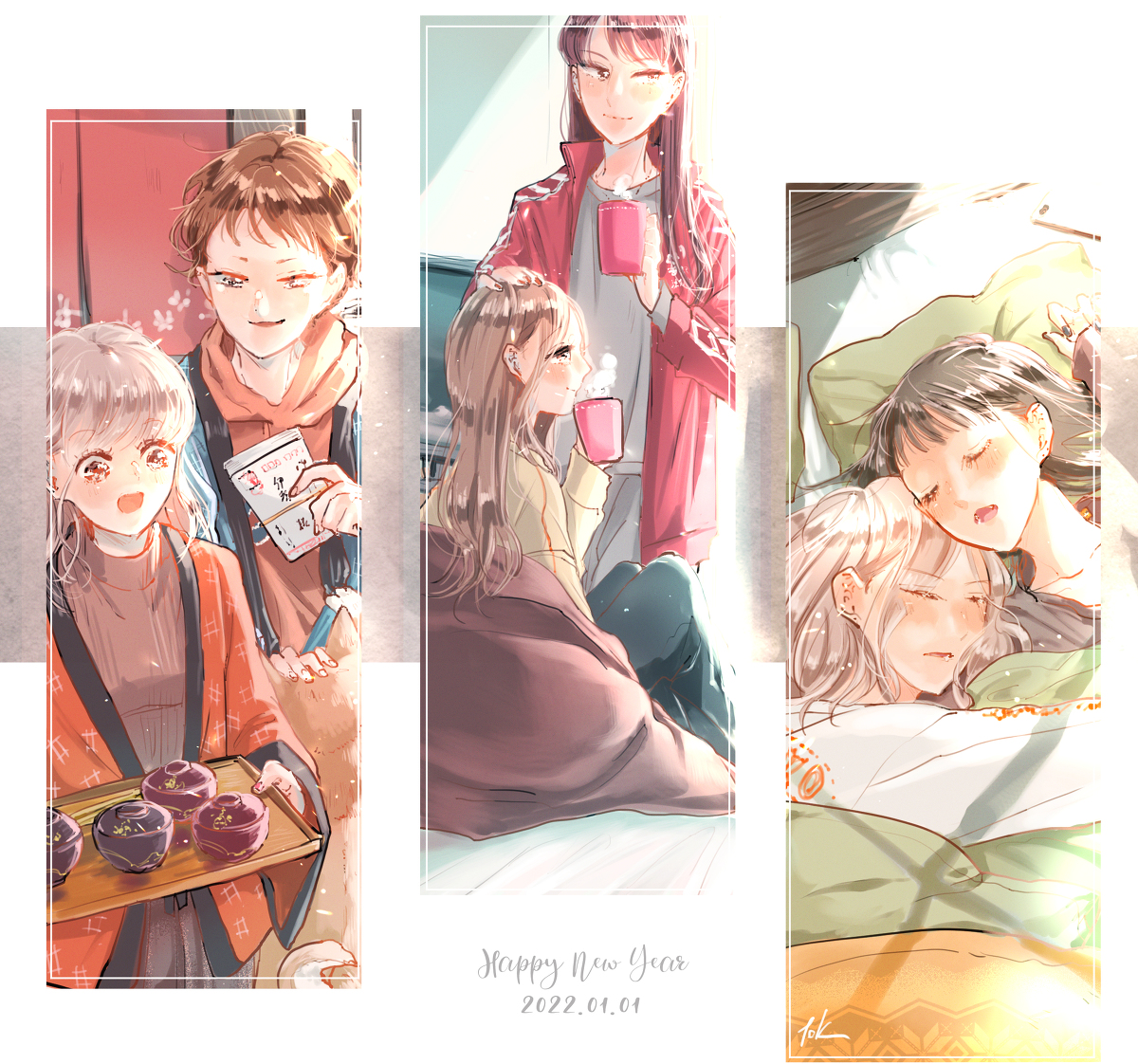 This is a pixiv picture whose title is 創作百合の落書きや漫画まとめ36.