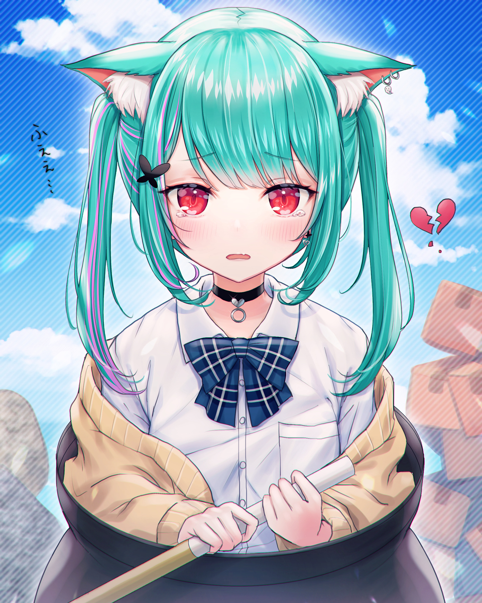 This is a pixiv picture whose title is 「めげずに頑張る君が好き。」.