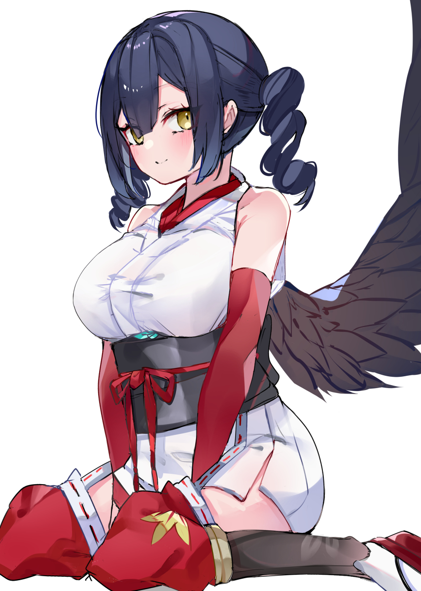 This is a pixiv picture whose title is 修行服ツインテぴぴやまさん.