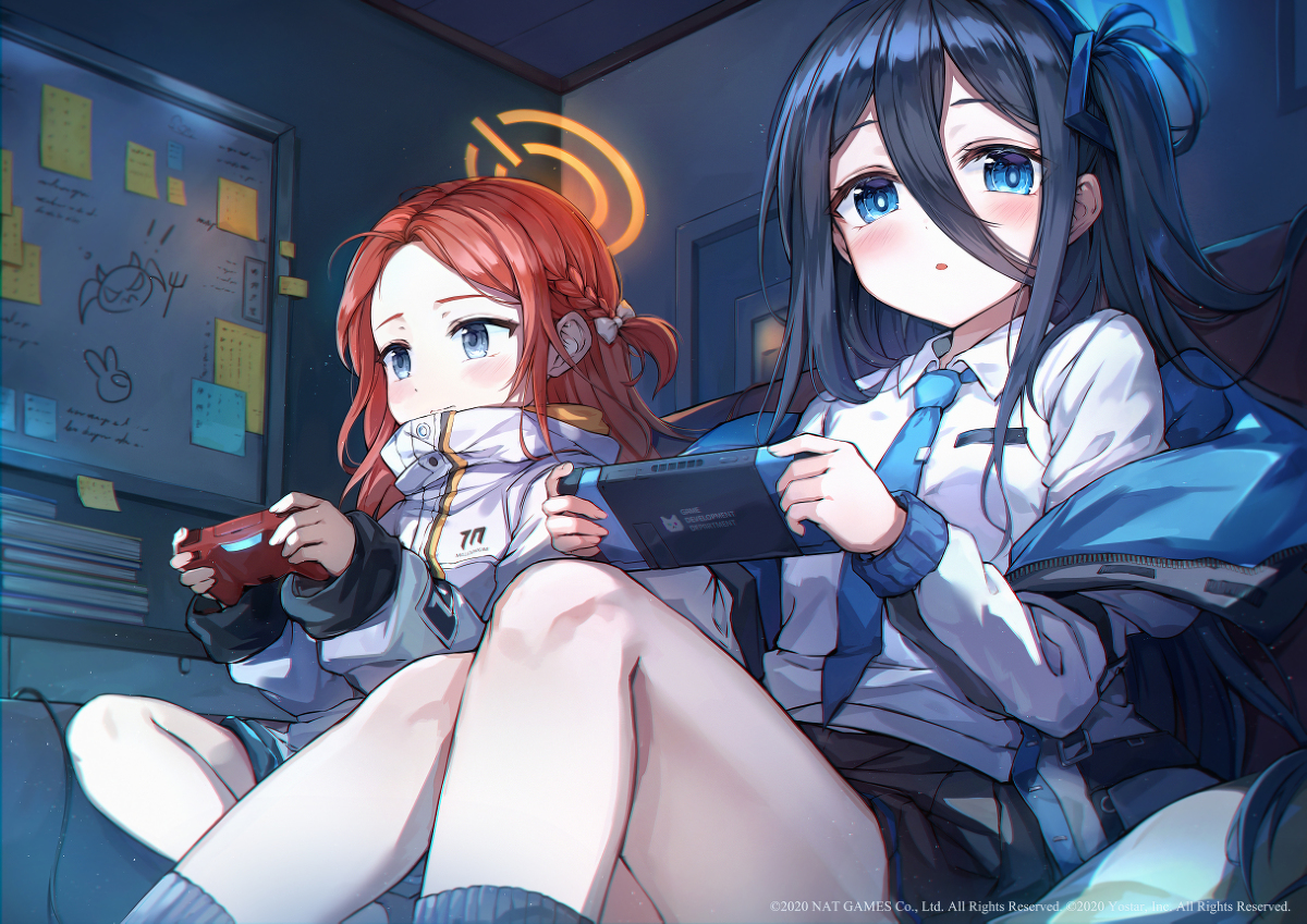 This is a pixiv picture whose title is 深夜ゲーム開発部 *.