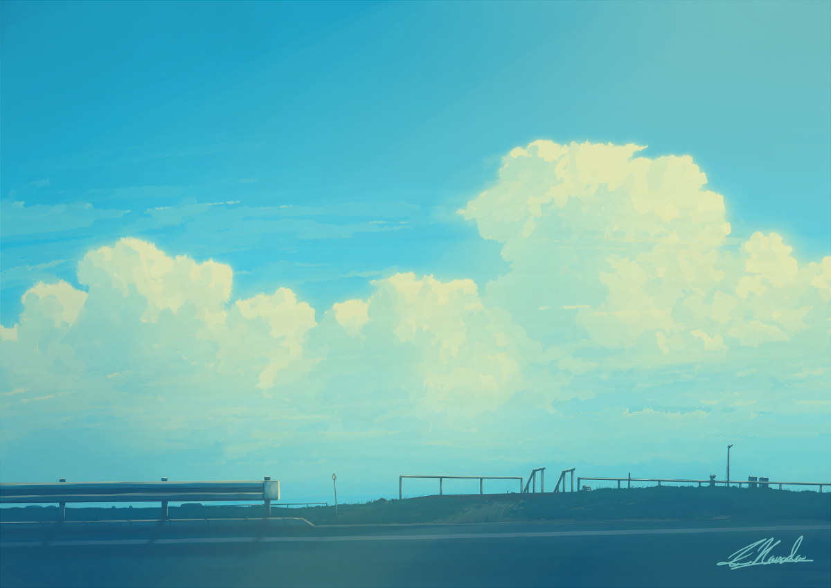 This is a pixiv picture whose title is 青.