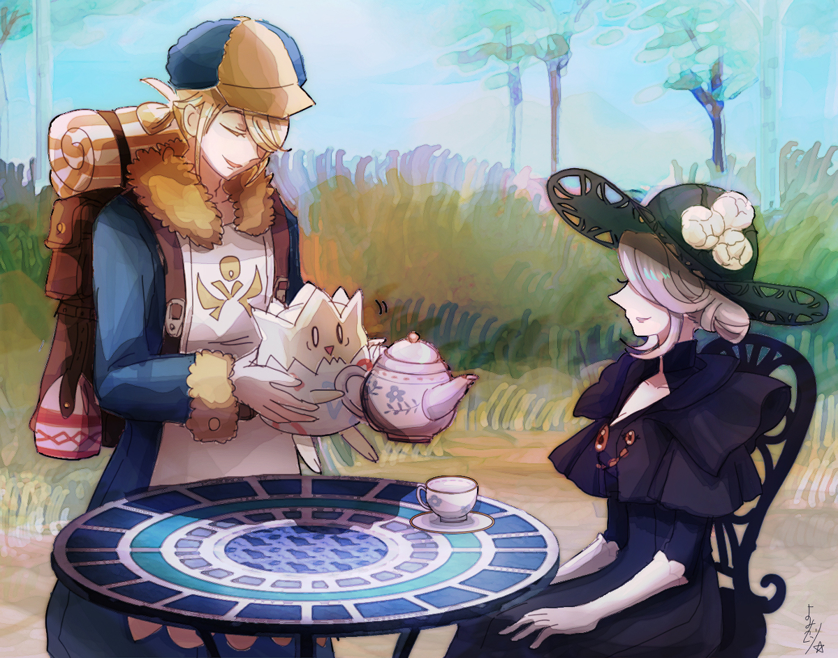 This is a pixiv picture whose title is ウォロさんとコギトさん　まとめ.