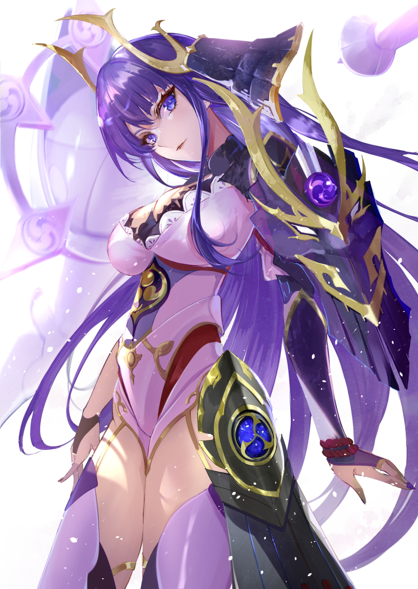 This is a pixiv picture whose title is 週ボス　雷電将軍.