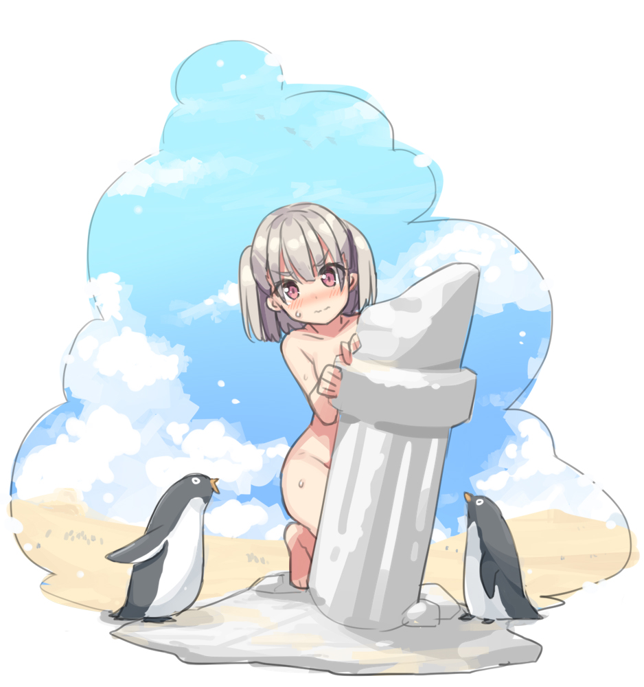 This is a pixiv picture whose title is 砂漠ペンギン.