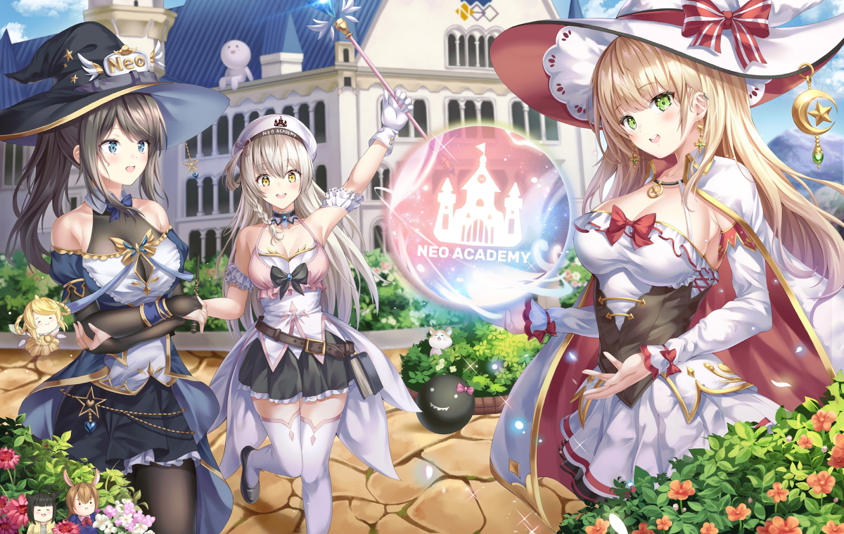 This is a pixiv picture whose title is 魔法学院.