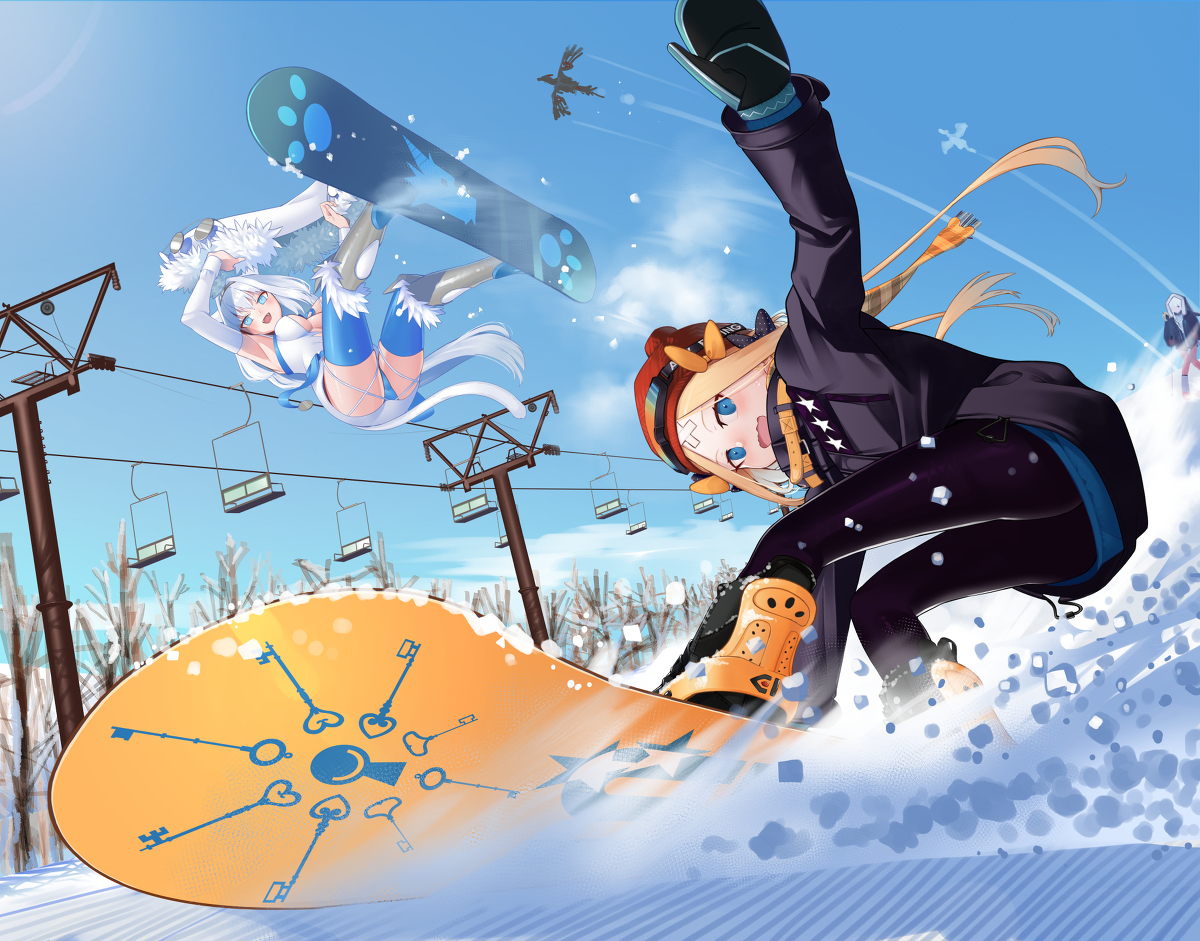 This is a pixiv picture whose title is スノボアビーちゃん🏂.