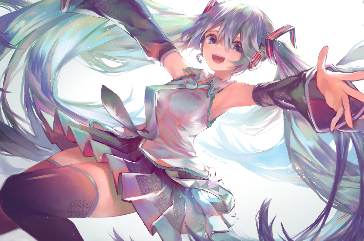 This is a pixiv picture whose title is ミクさん.