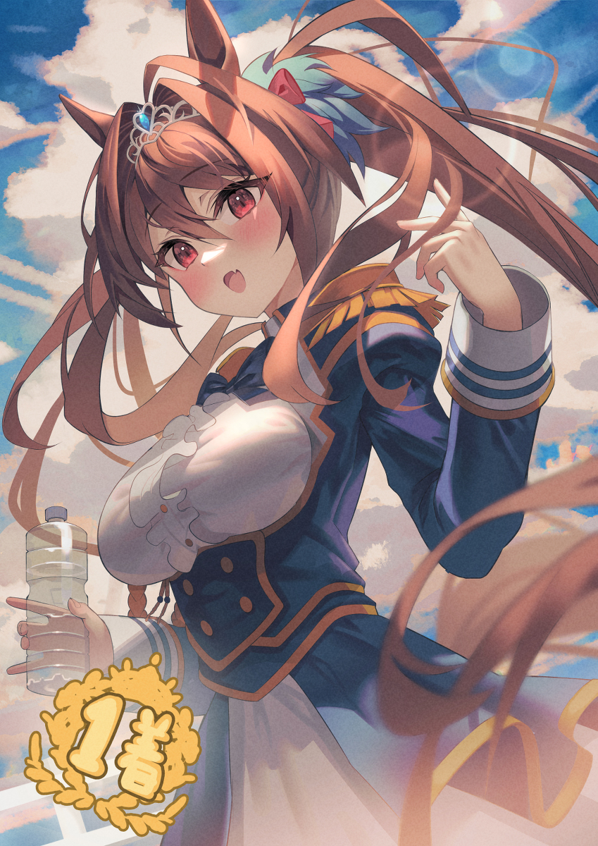This is a pixiv picture whose title is 🐴🎀.