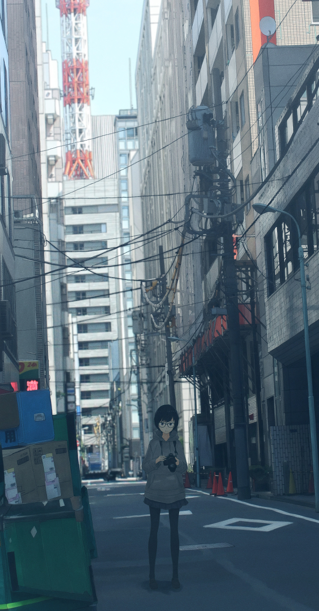 This is a pixiv picture whose title is Vertical city portraits.