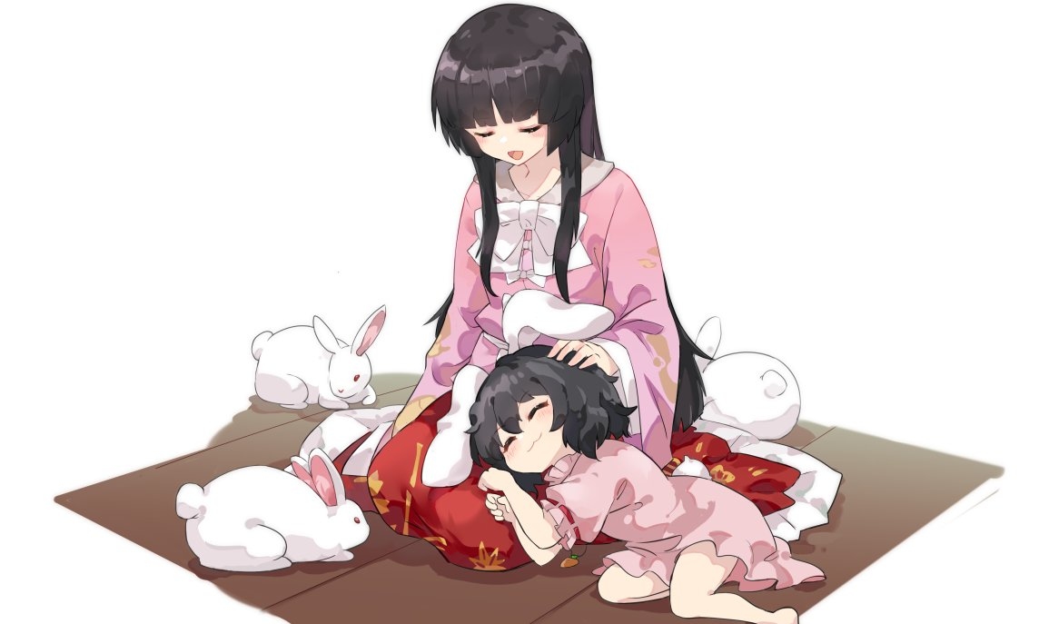 This is a pixiv picture whose title is 🐰ヾ(･ω･`*)🐰.