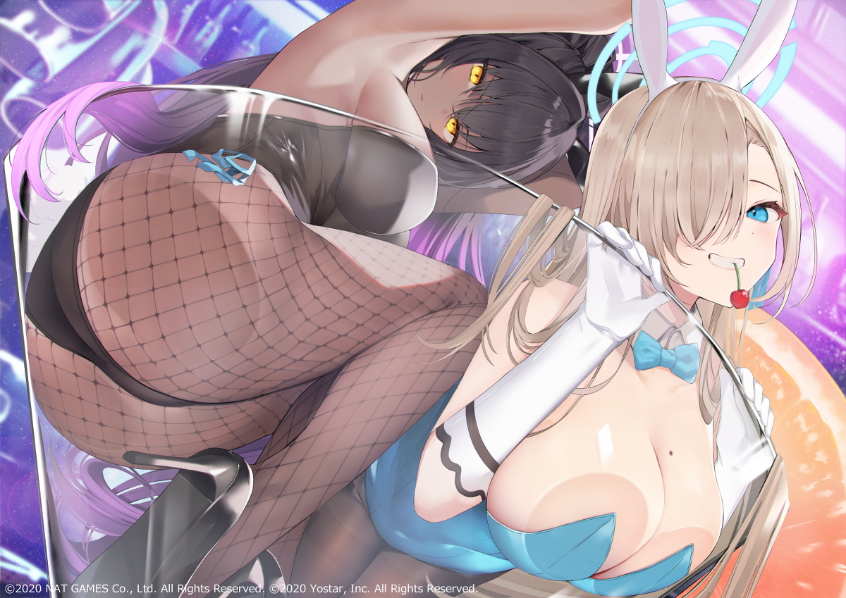 This is a pixiv picture whose title is 【お仕事】ブルーアーカイブ１周年イラストを描かせていただきました.