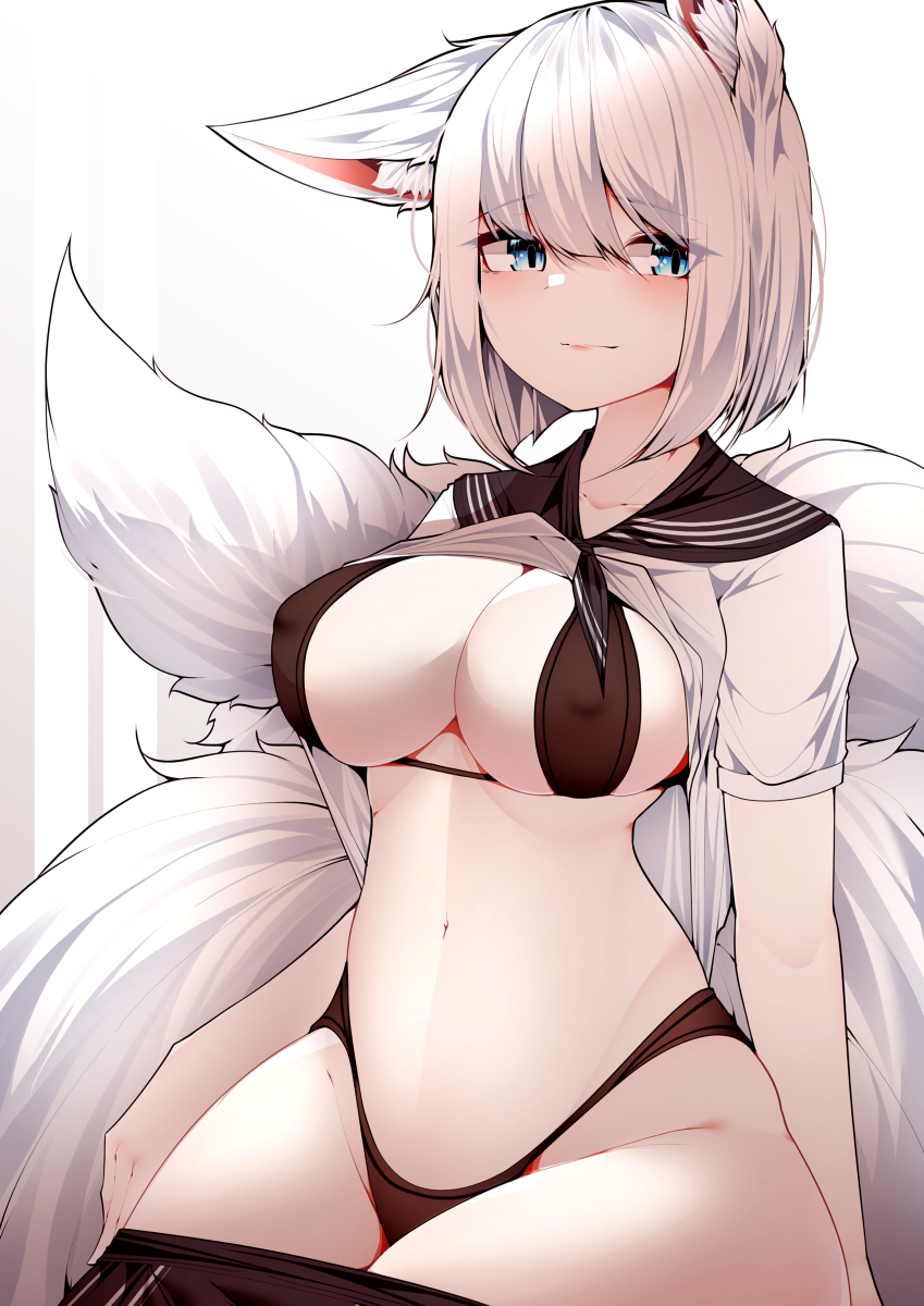 This is a pixiv picture whose title is kaga.