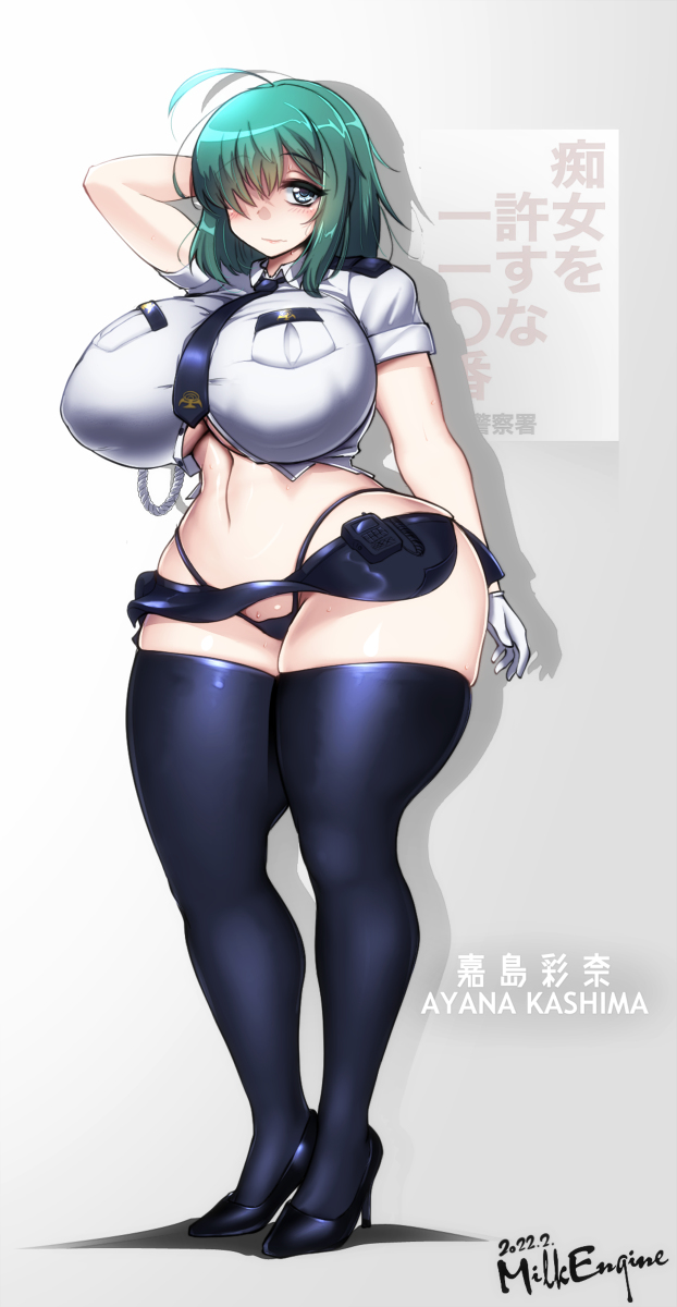 This is a pixiv picture whose title is 婦警さん.