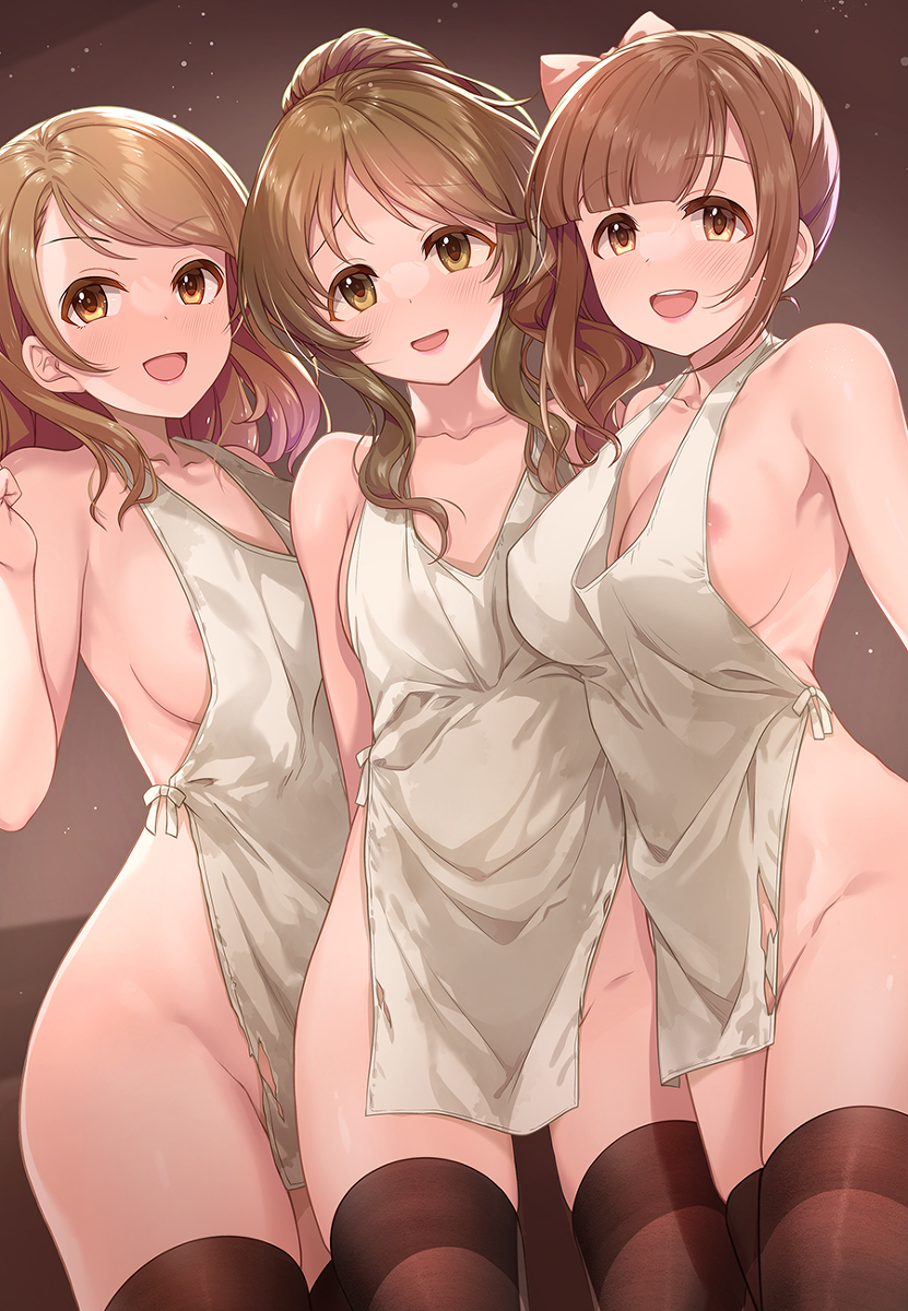 This is a pixiv picture whose title is 【247】「3人相手に勝てるとでも？」.