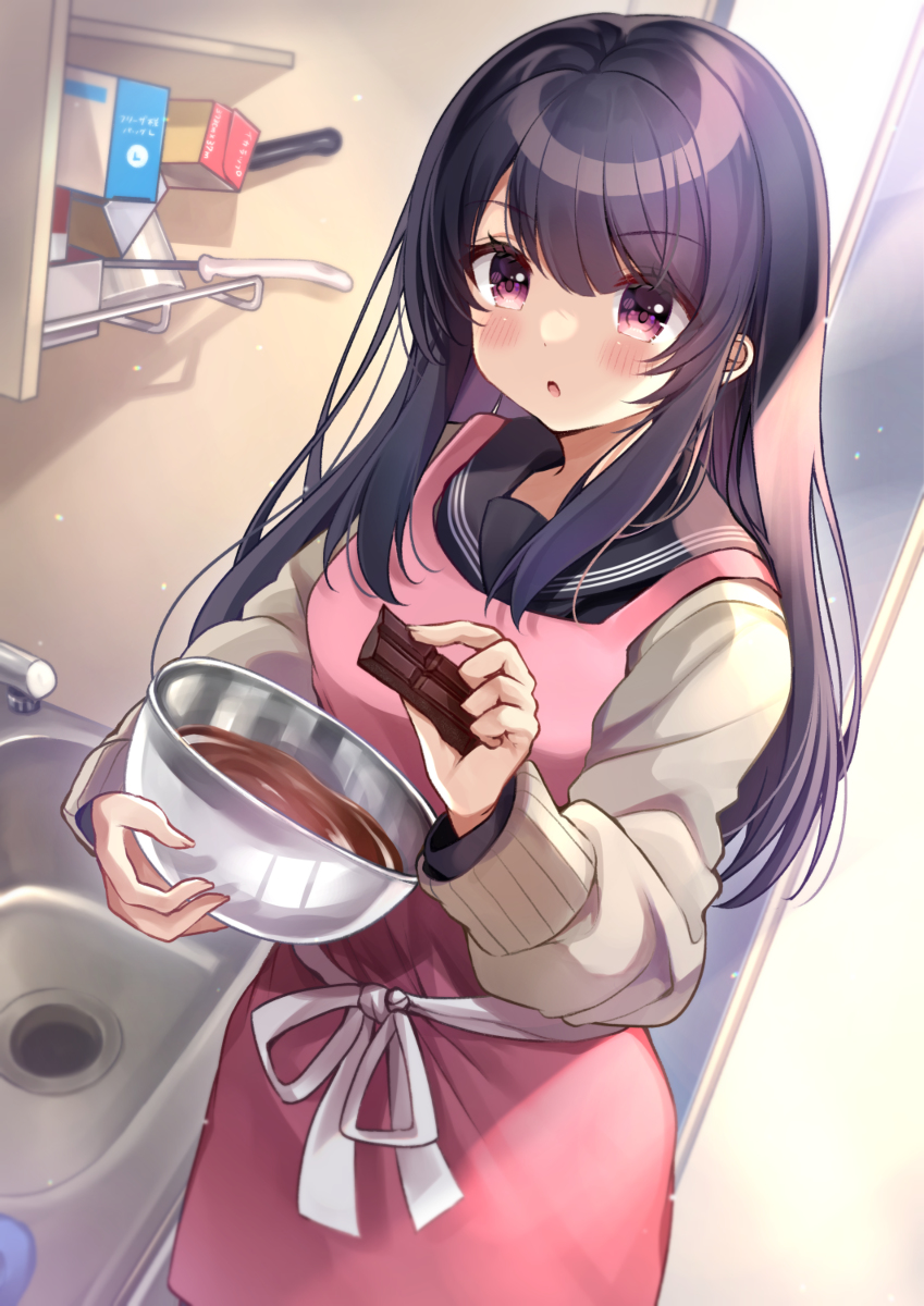 This is a pixiv picture whose title is つまみ食い・・・しちゃう？.