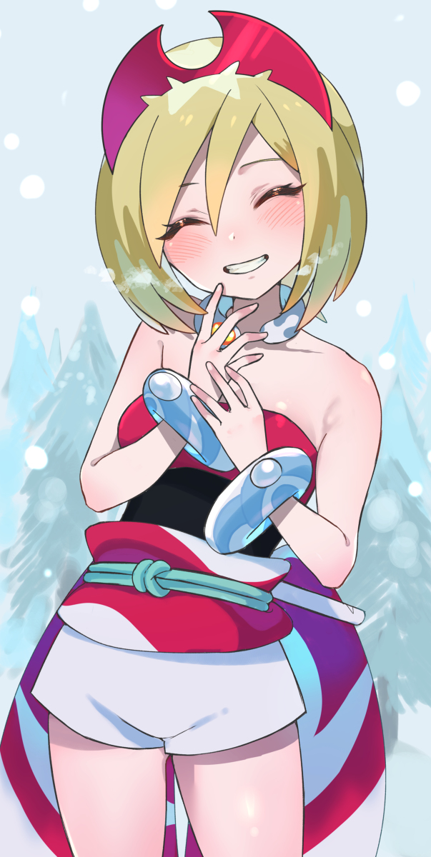 This is a pixiv picture whose title is 「ショウさんって寒がりさんなんだね！」.