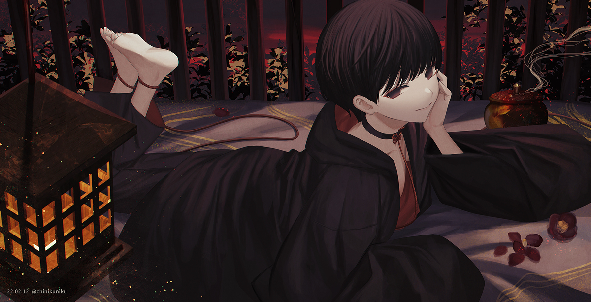 This is a pixiv picture whose title is 椿の香.