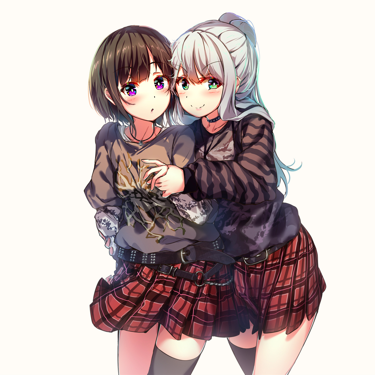 This is a pixiv picture whose title is the two of us.