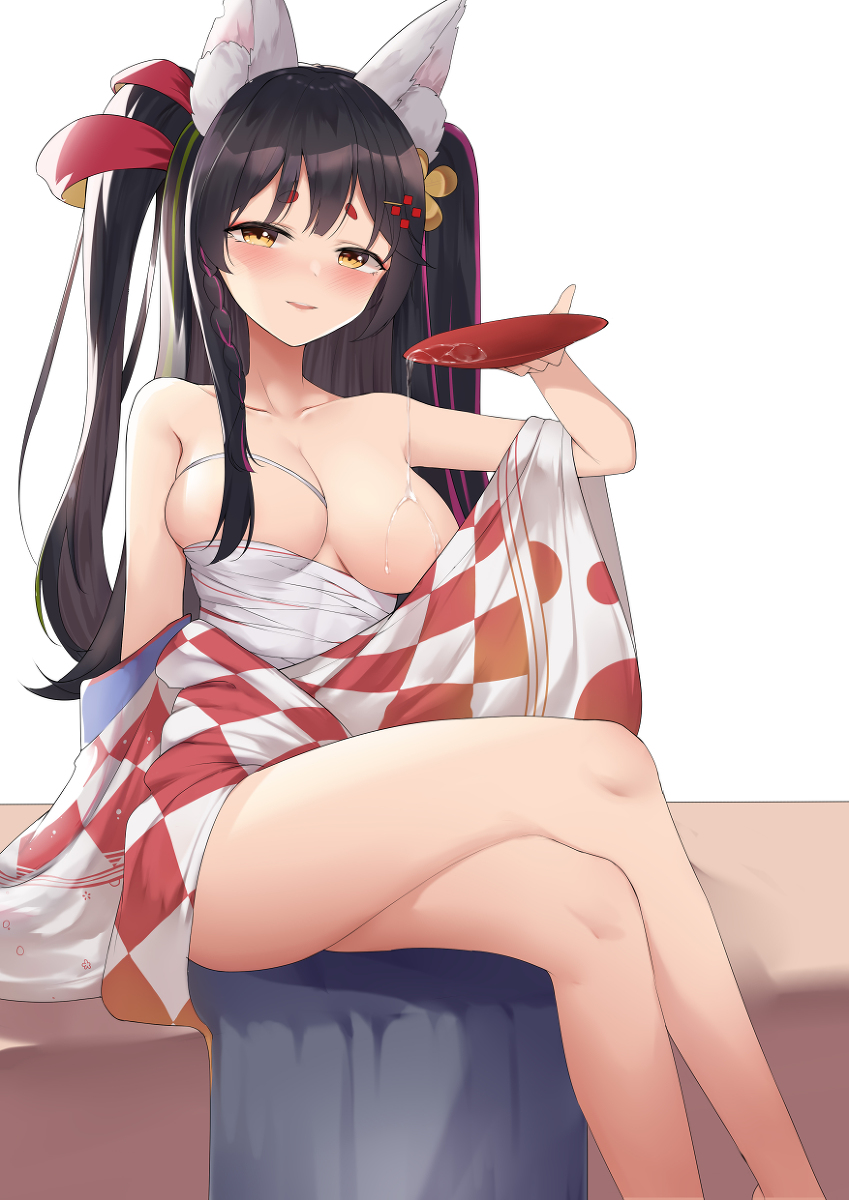 This is a pixiv picture whose title is 想和狼神一起饮酒吗.