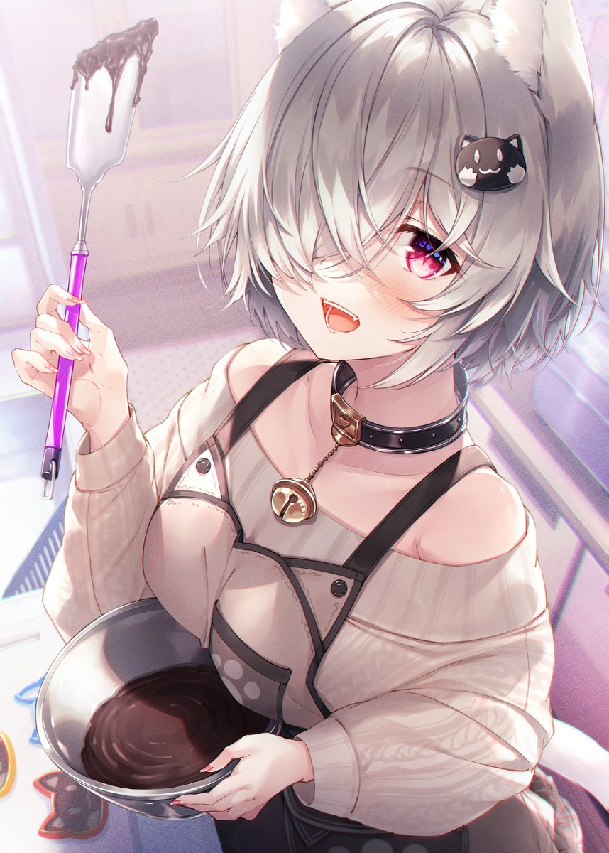 This is a pixiv picture whose title is バレンタインくおんちゃん2022.