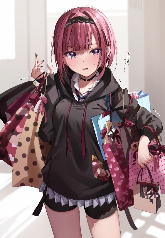 This is a pixiv picture whose title is 女の子にモテる女のバレンタイン.