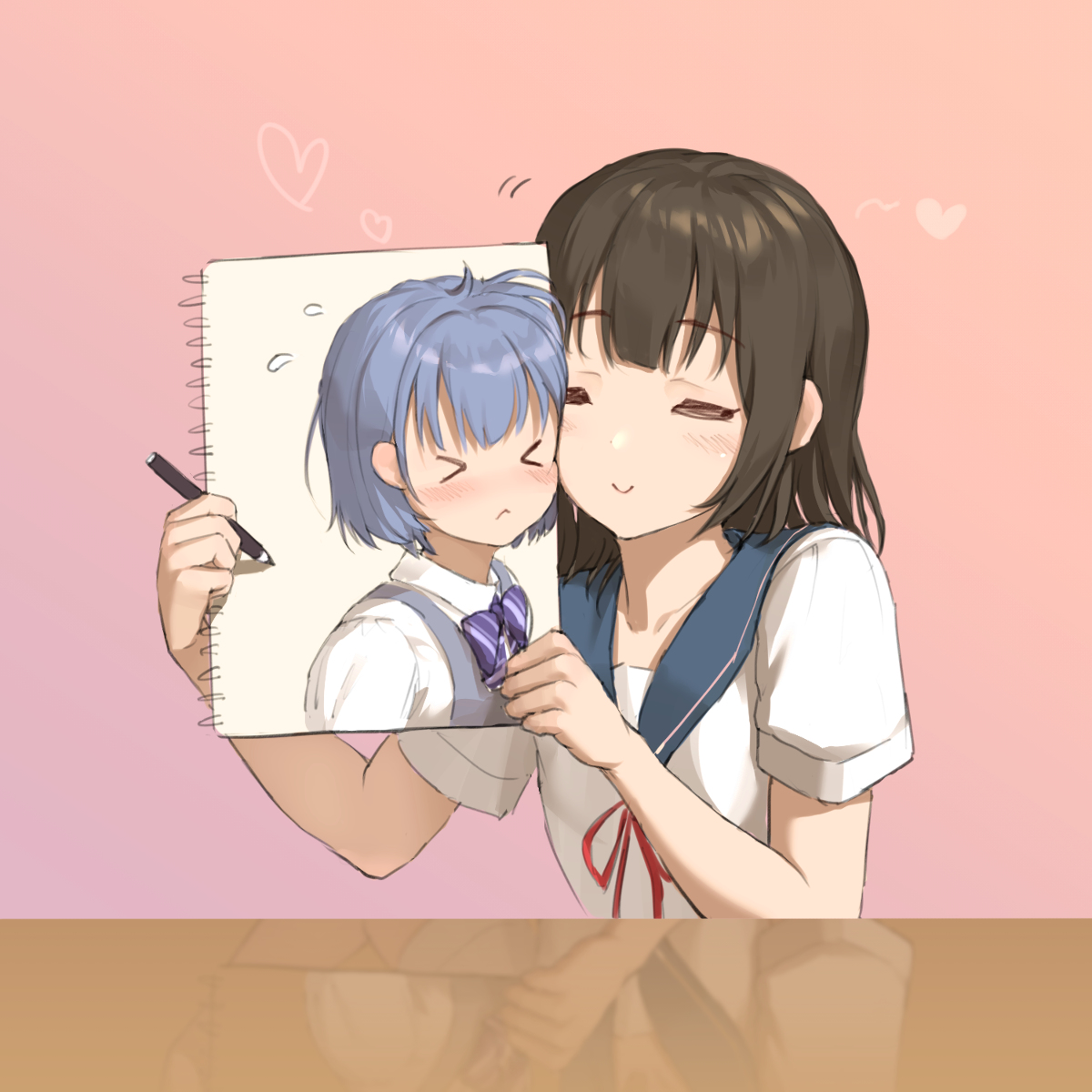 This is a pixiv picture whose title is ひみつの授業2.14.