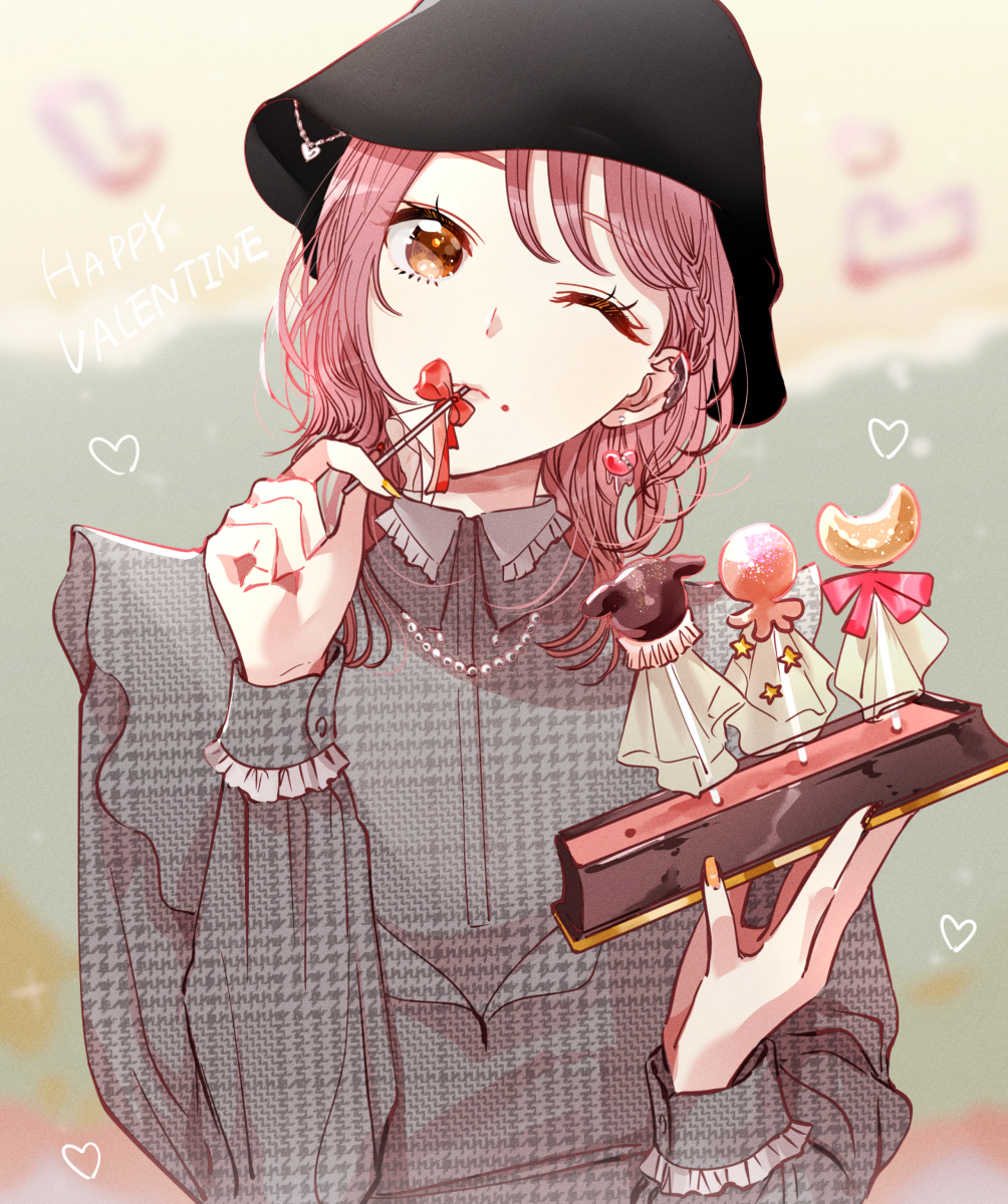 This is a pixiv picture whose title is ˚*.ಇ🍫HAPPY VALENTINE🍫ಇ.*˚.