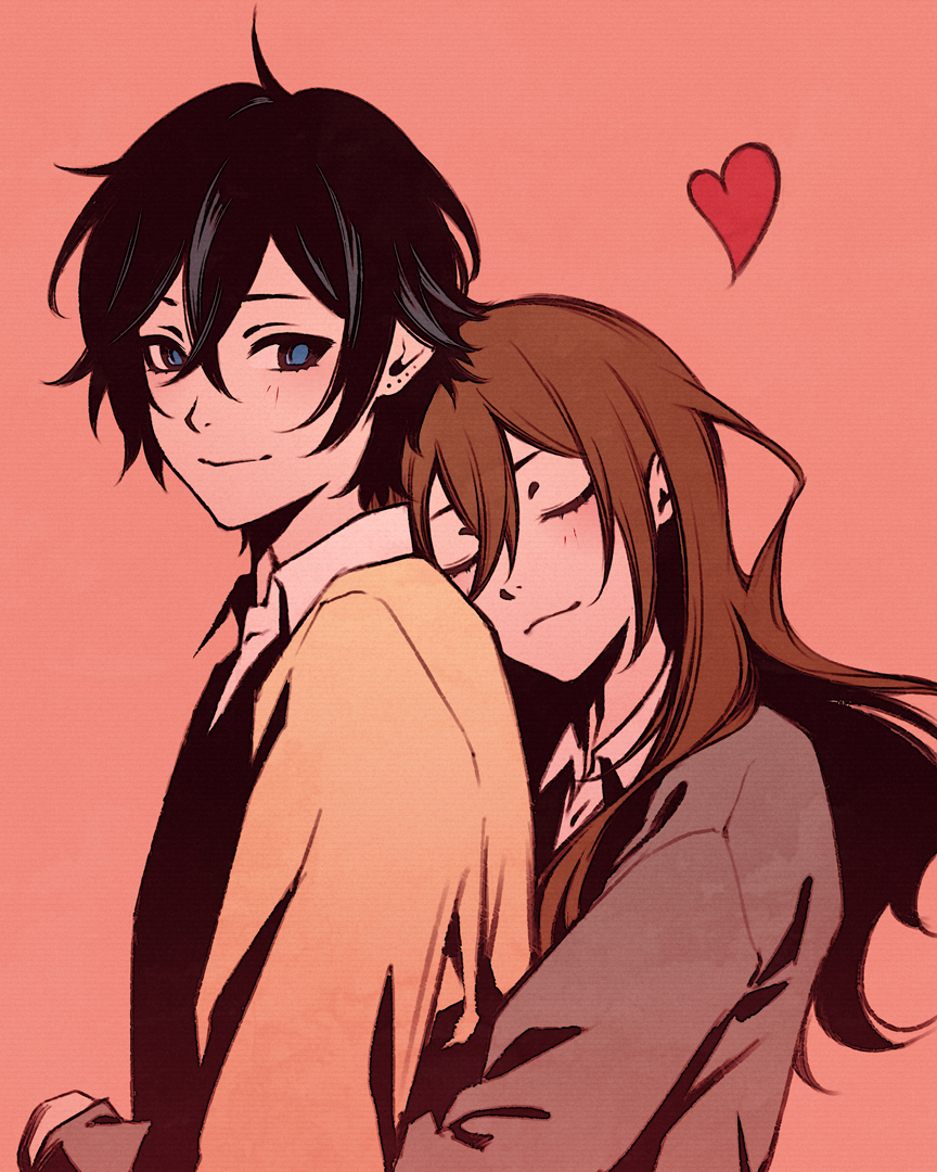 This is a pixiv picture whose title is horimiya.