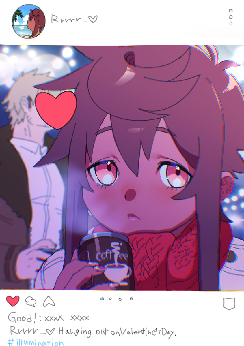 This is a pixiv picture whose title is バレンタイン2022.