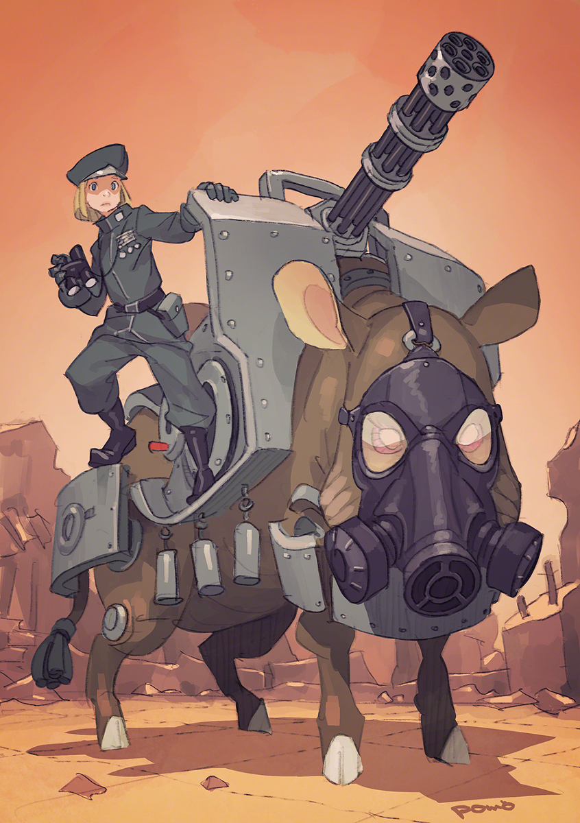 This is a pixiv picture whose title is Kampfschwein.