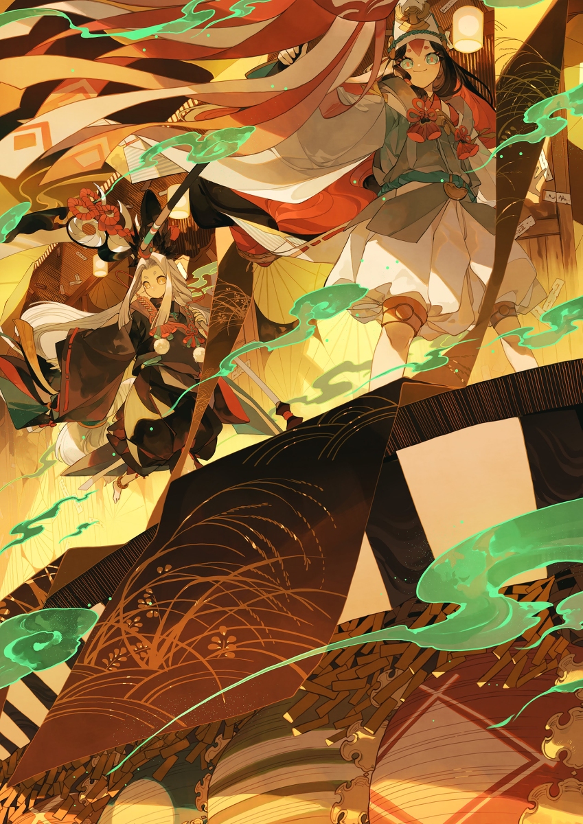 This is a pixiv picture whose title is 招魂.